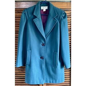 Vintage Andrea Marin Wool Blend, Size 14, Teal